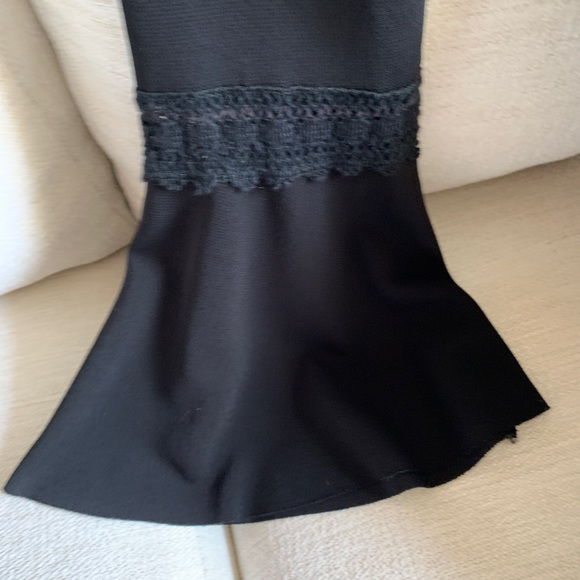 Citrine Black Lace Up Black Dress Size 08 - Picture 6 of 6